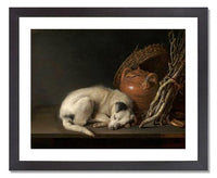 MFA Prints archival replica print of Gerrit Dou, Dog at Rest from the Museum of Fine Arts, Boston collection.