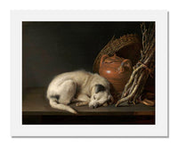 MFA Prints archival replica print of Gerrit Dou, Dog at Rest from the Museum of Fine Arts, Boston collection.