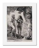MFA Prints archival replica print of Rembrandt van Rijn, Adam and Eve from the Museum of Fine Arts, Boston collection.