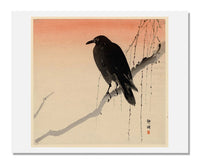 MFA Prints archival replica print of Okuhara Seiko, Crow on Willow Branch from the Museum of Fine Arts, Boston collection.